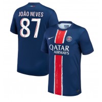 Camiseta Paris Saint-Germain Joao Neves #87 Primera Equipación Replica 2024-25 mangas cortas